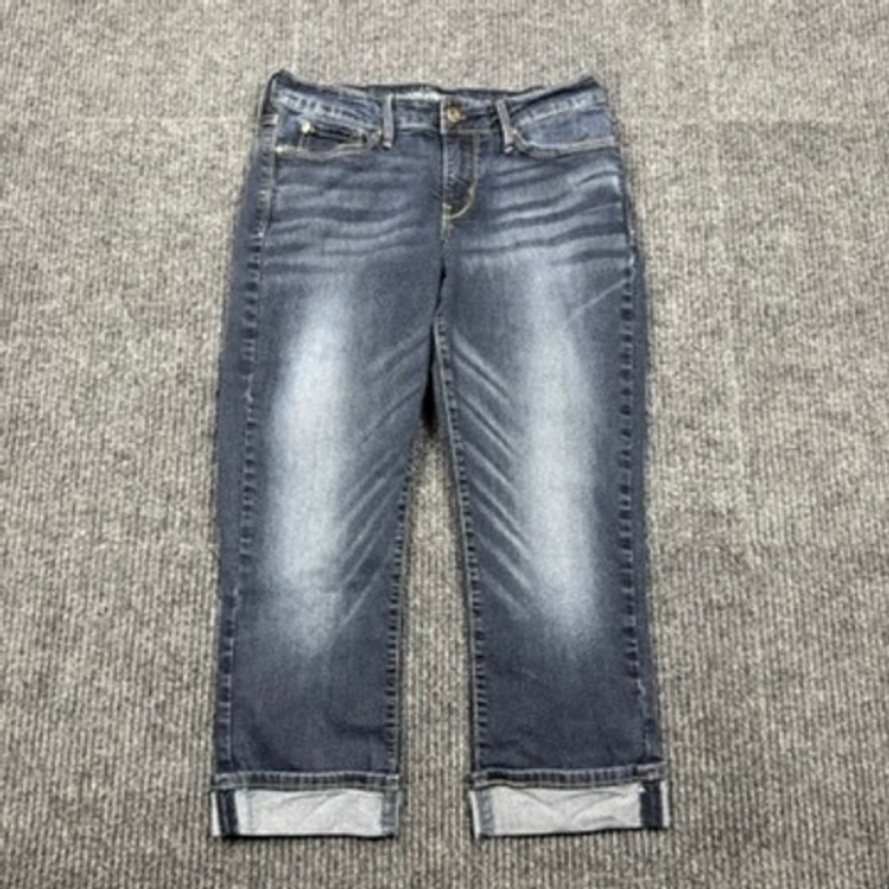 Denizen from Levis Modern Skinny Crop Jeans Dark Wash Blue Size 4 W27 248270044